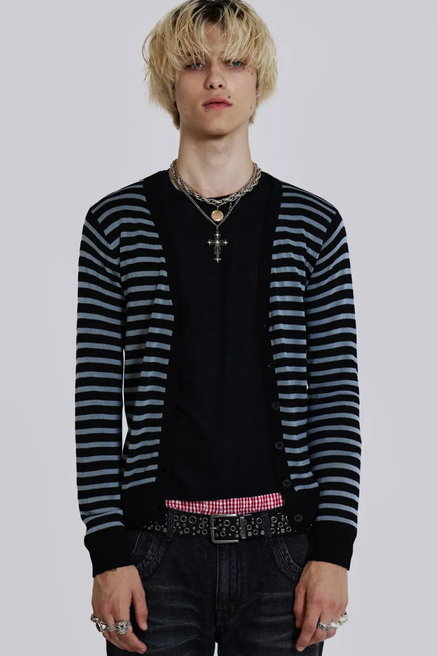 Jaded London Knitwear*Sid Stripe Cardigan