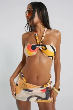 Jaded London Bikini Tops*Sierra Beaded Bandeau Bikini Top
