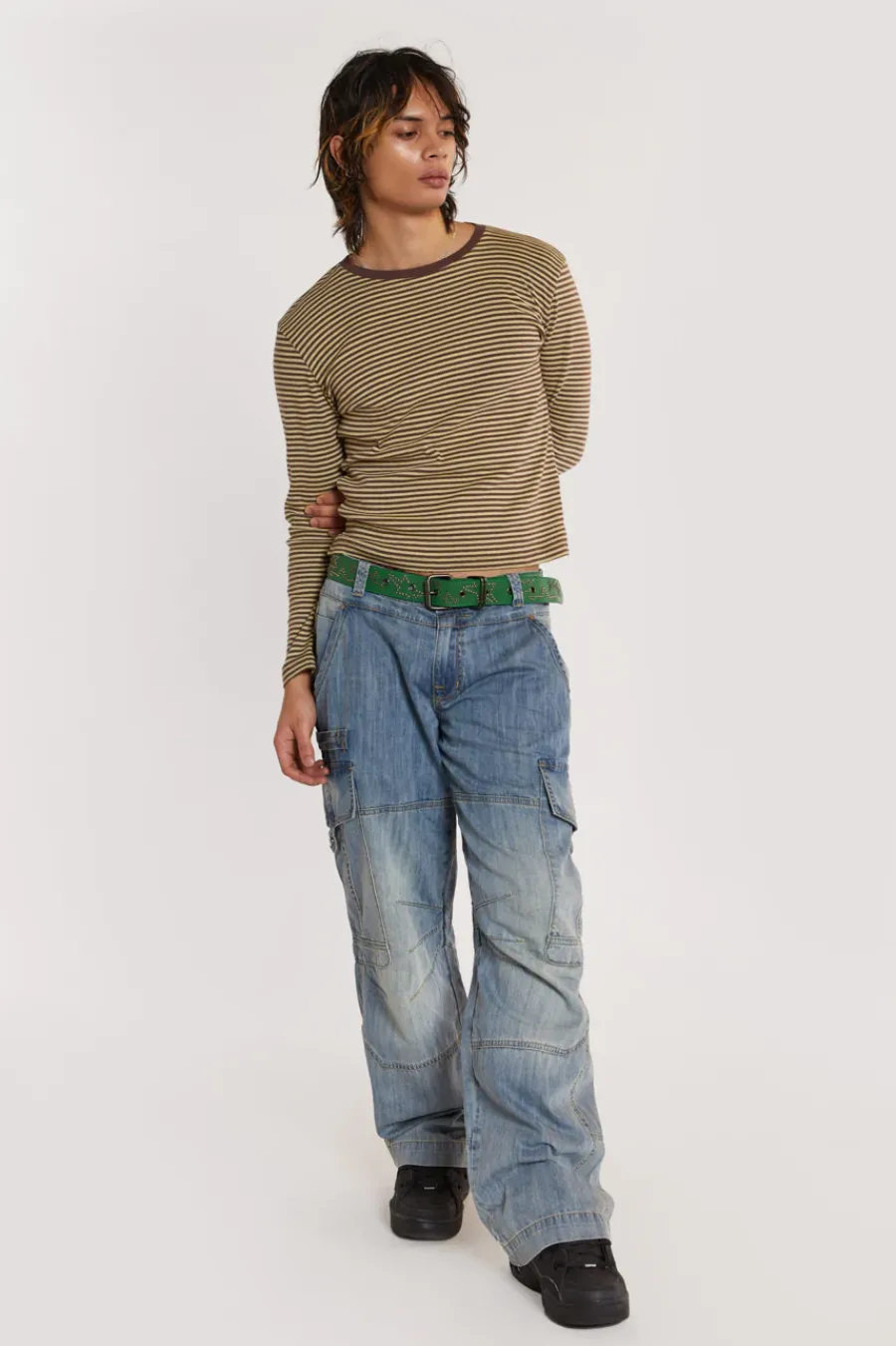 Jaded London T-Shirts*Slouchy Long Sleeve Tee