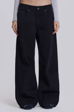 Jaded London Jeans*Solid Black Colossus Jeans