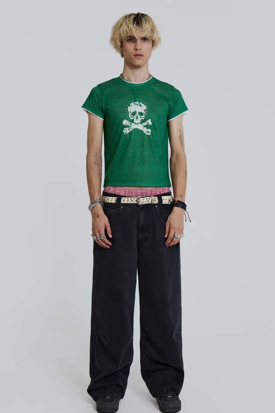 Jaded London Colossus Jeans*Solid Black Low Rise Colossus Jeans