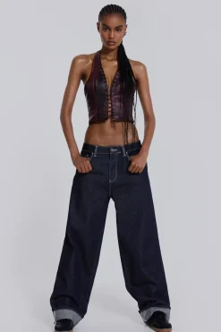 Jaded London Jeans*Sonic Embroidered Baggy Jeans