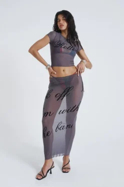 Jaded London T-Shirts*Spoiled Rotten Mesh T-Shirt