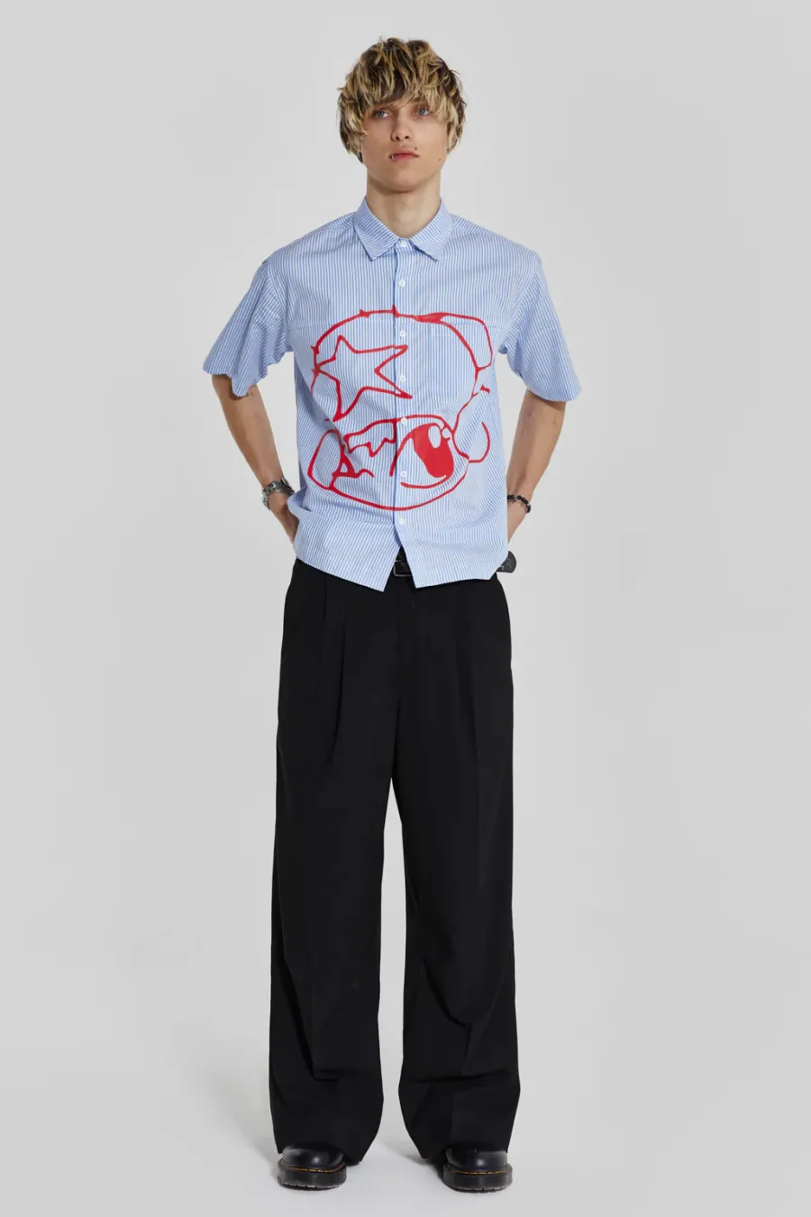 Jaded London Shirts*Stereo Stripe Shirt