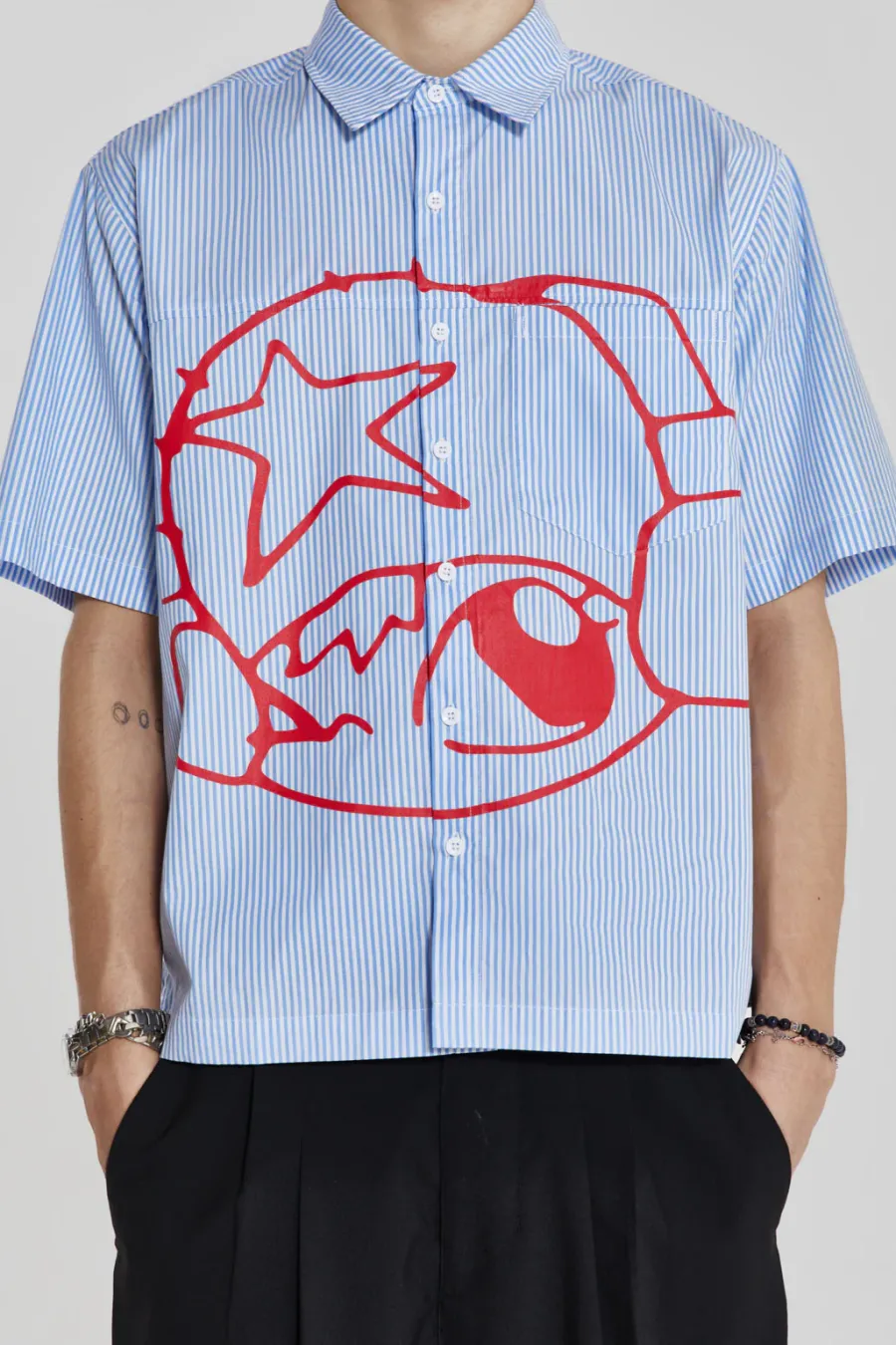 Jaded London Shirts*Stereo Stripe Shirt