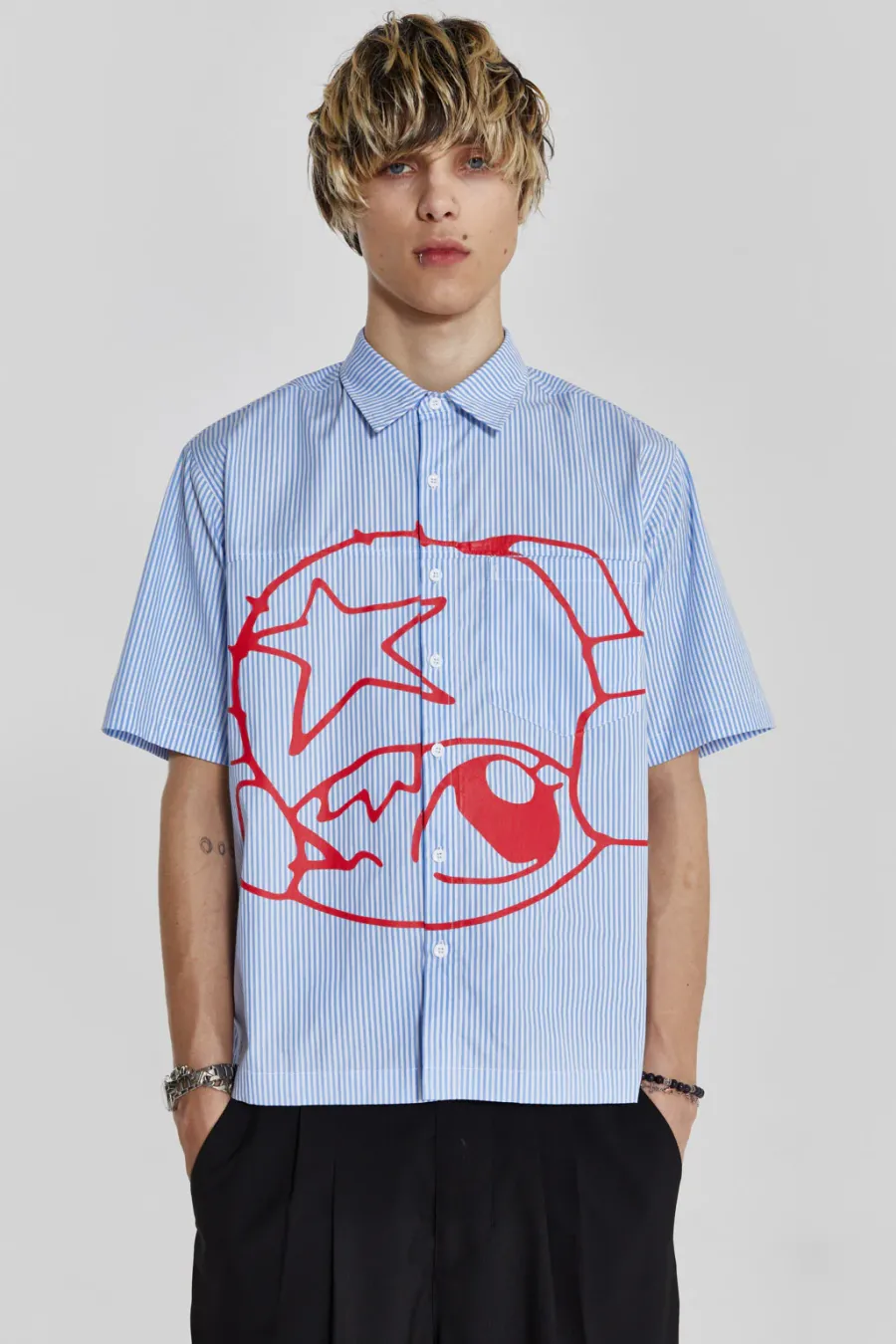 Jaded London Shirts*Stereo Stripe Shirt