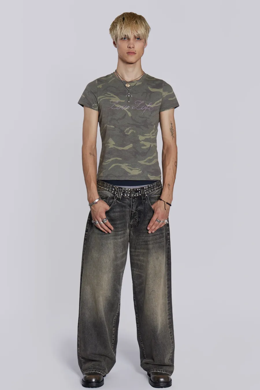 Jaded London Colossus Jeans*Stud Colossus Jeans