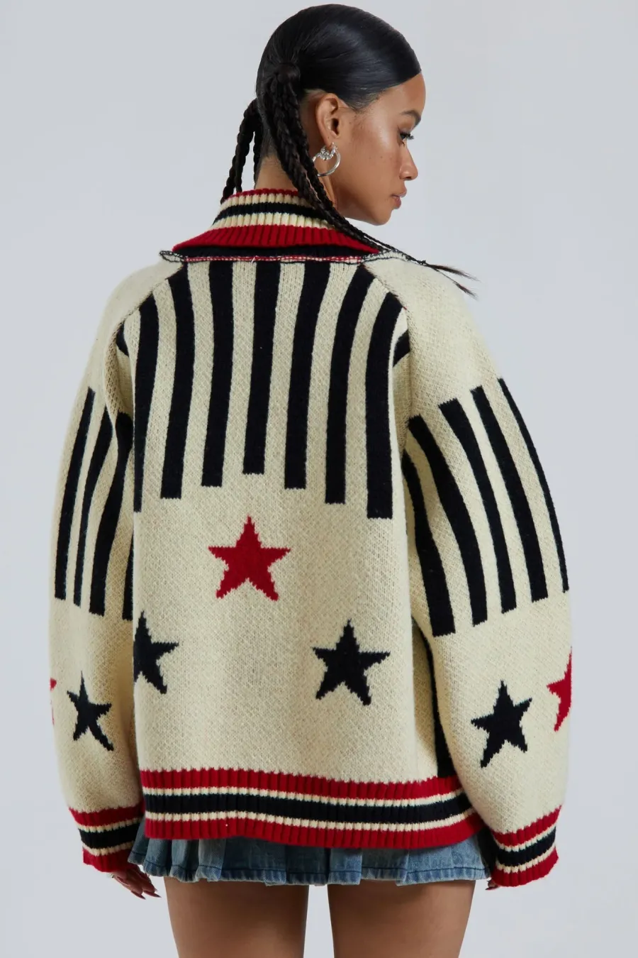 Jaded London Knitwear*Team 23 Knitted Zip Through