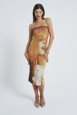 Jaded London Midi Dresses*Teased Multi-Wear Bodycon Slip Midi Dress