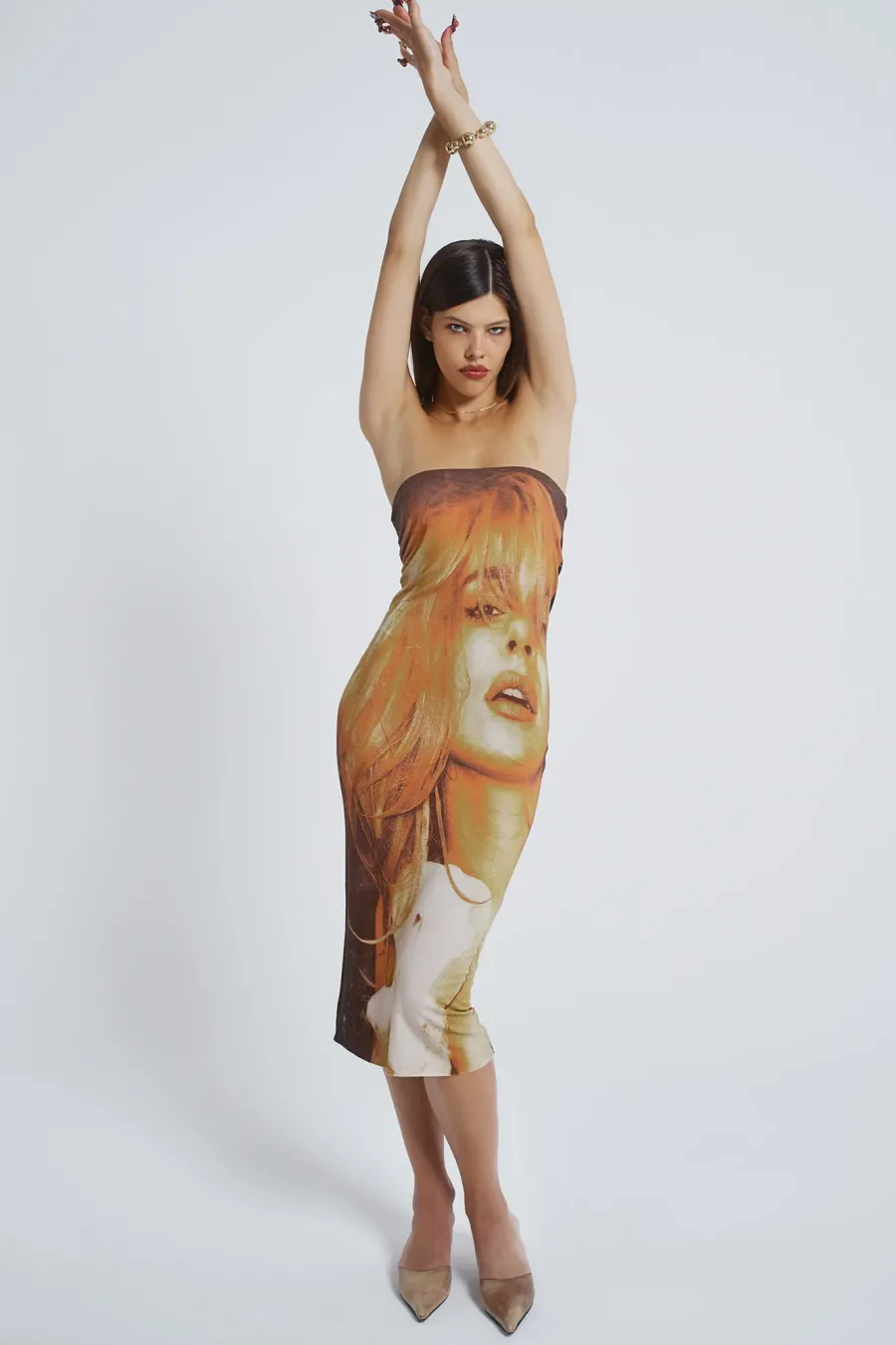 Jaded London Midi Dresses*Teased Multi-Wear Bodycon Slip Midi Dress
