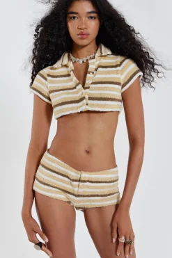 Jaded London *Thalia Towelling Crop Top