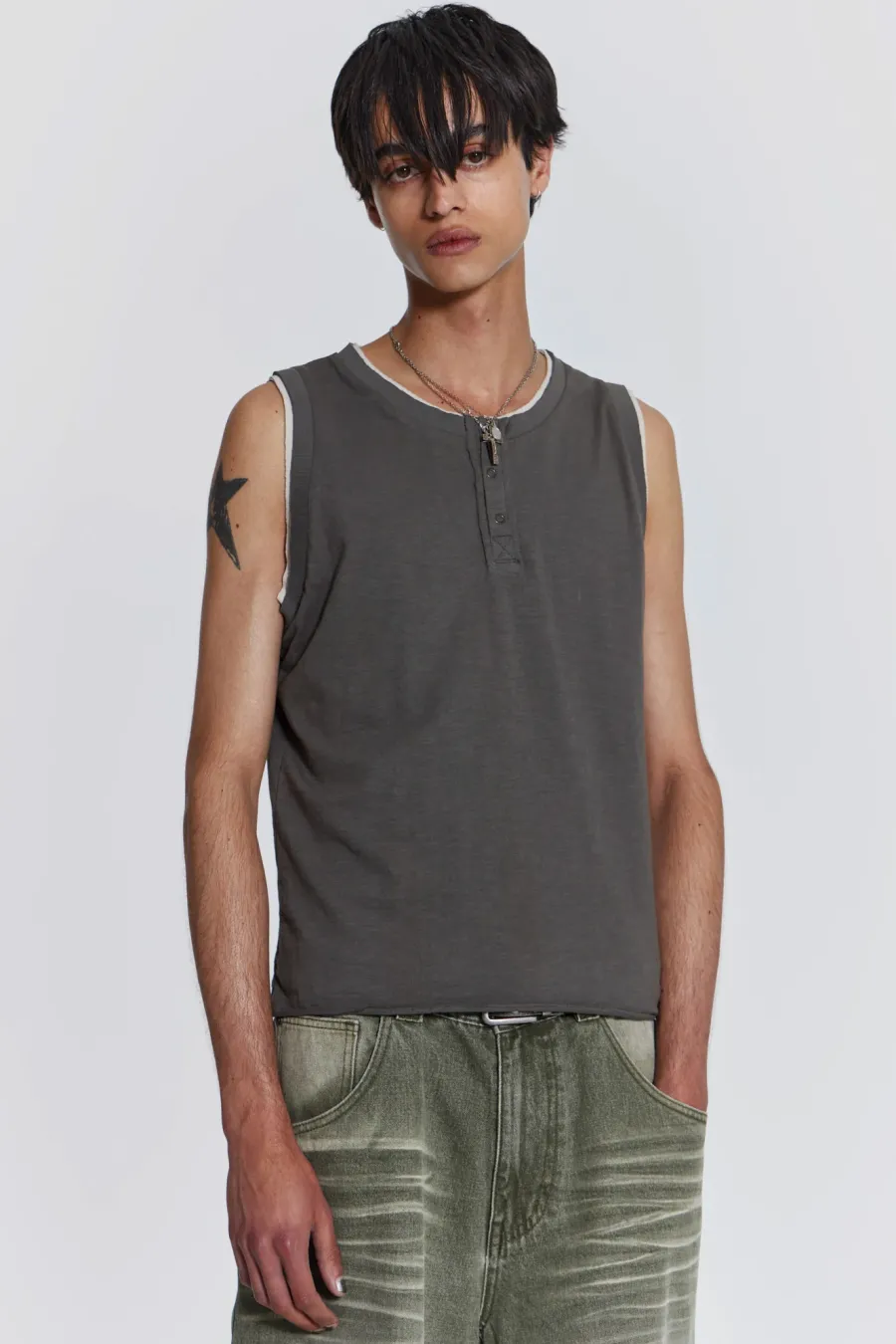 Jaded London Vests*Troupe Layered Tank