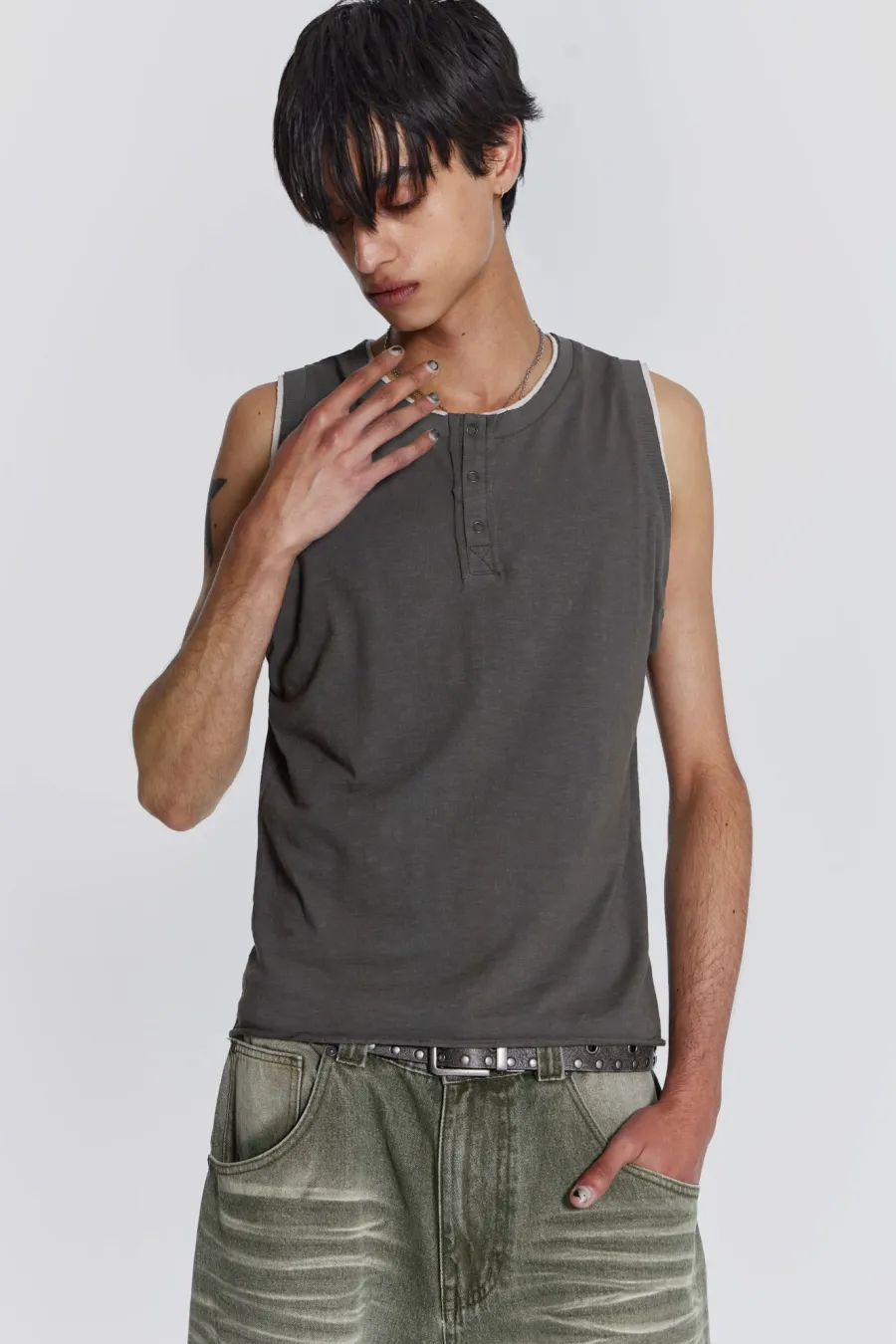 Jaded London Vests*Troupe Layered Tank
