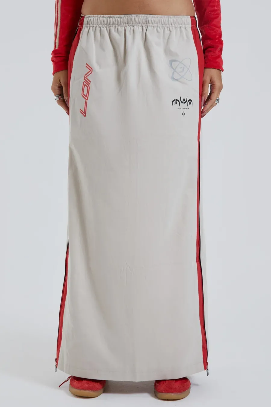 Jaded London Maxi Skirts*Uptown Windbreaker Maxi Skirt
