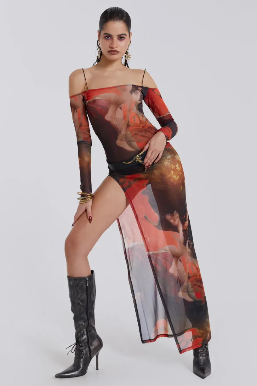 Jaded London Maxi Dresses*Valencia Print Maxi Dress