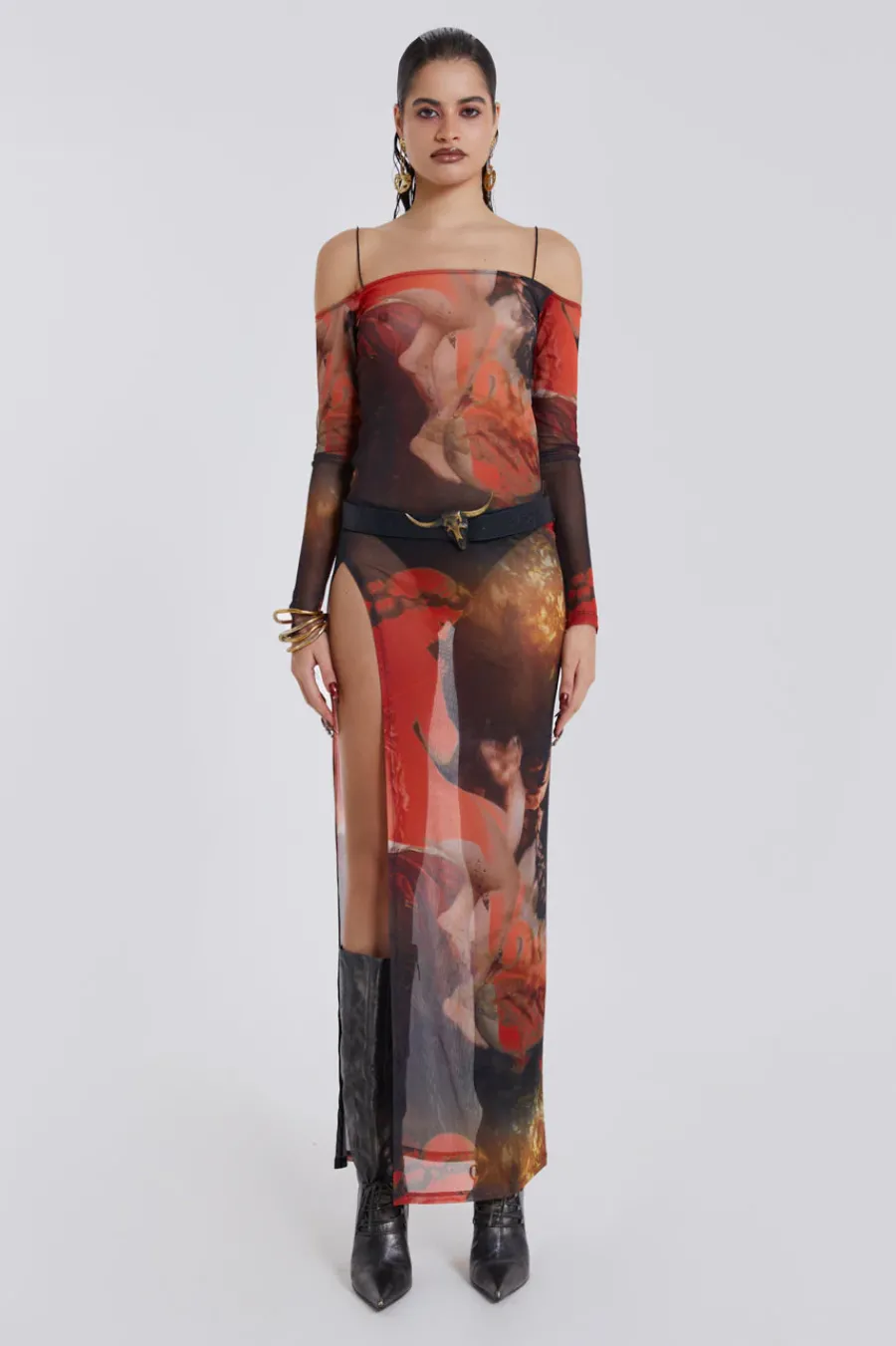 Jaded London Maxi Dresses*Valencia Print Maxi Dress