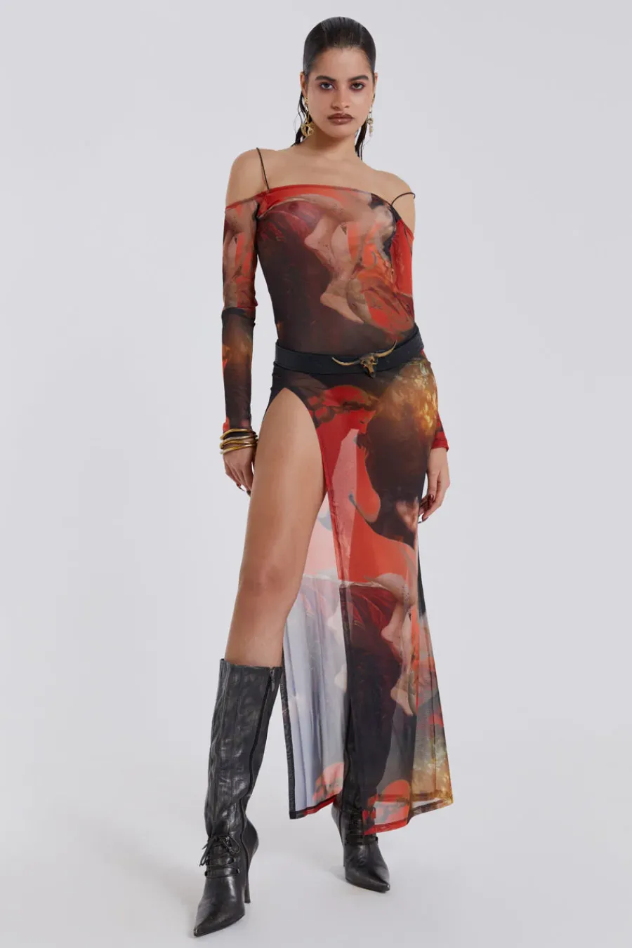 Jaded London Maxi Dresses*Valencia Print Maxi Dress