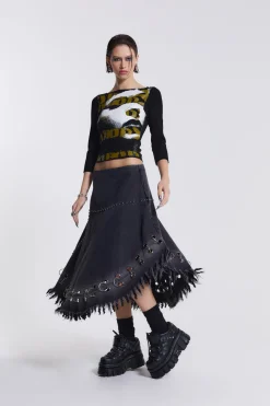 Jaded London Midi Skirts*Vendetta Denim Midi Skirt