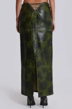 Jaded London *Venom Faux Leather Maxi Skirt
