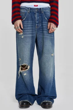 Jaded London Bootcut Jeans*Vintage Blue Colossus Flare Jeans