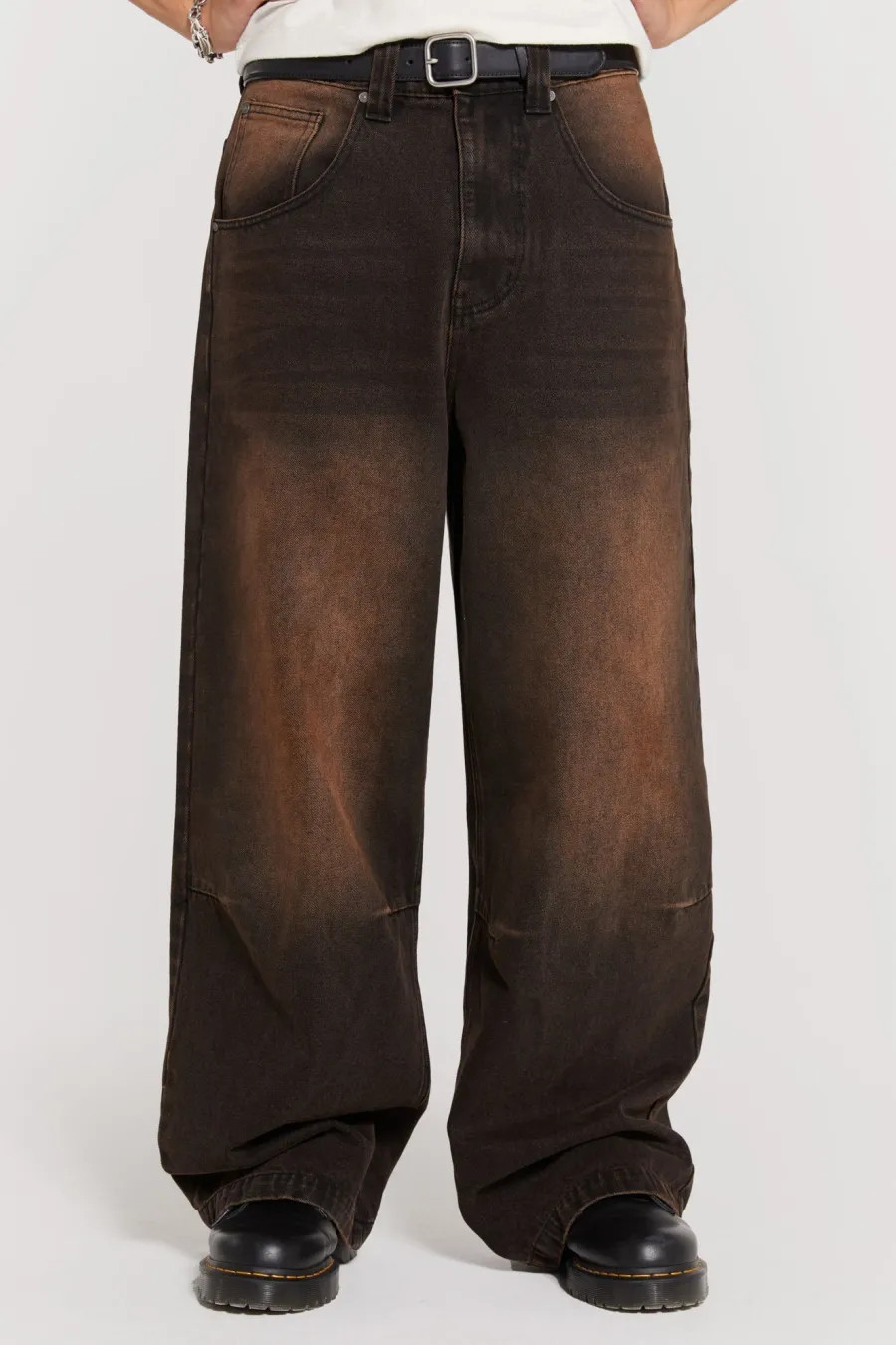 Jaded London Colossus Jeans*Vintage Brown Colossus Fit Jeans