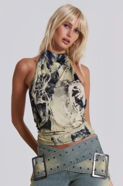 Jaded London Crop Tops*Vision Backless Halter Top