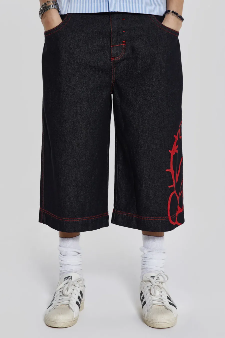 Jaded London Jorts & Shorts*Volume Up Oversized Jorts