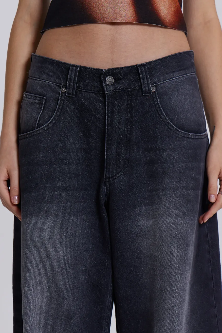 Jaded London Jeans*Washed Black Colossus Jeans