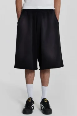 Jaded London Joggers*Washed Black Colossus Jogger Shorts