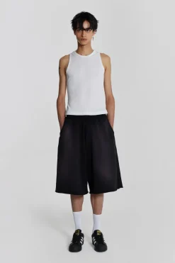 Jaded London Joggers*Washed Black Colossus Jogger Shorts