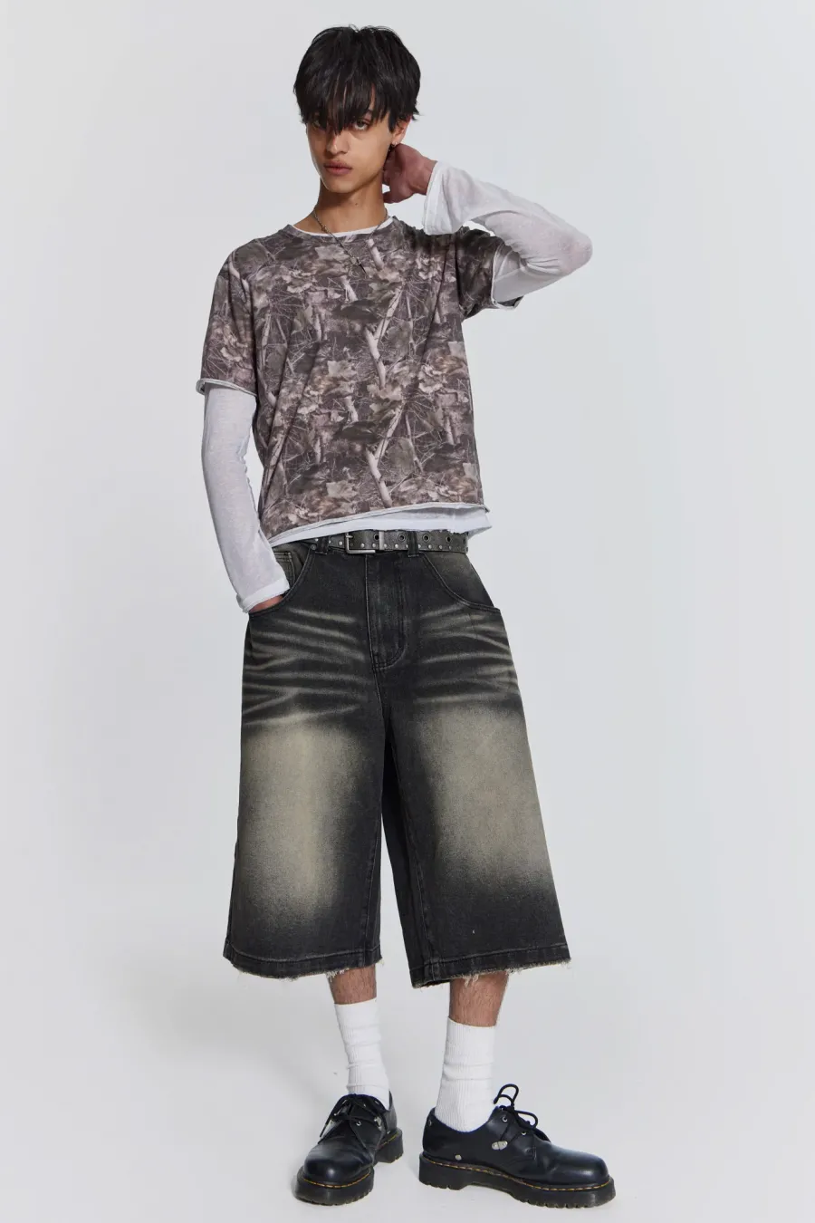 Jaded London Denim Jorts*Washed Black Colossus Jorts