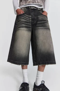 Jaded London Denim Jorts*Washed Black Colossus Jorts