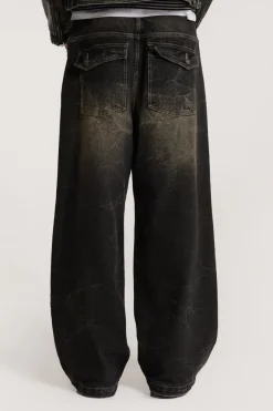 Jaded London Jeans*Washed Black Razor Jean