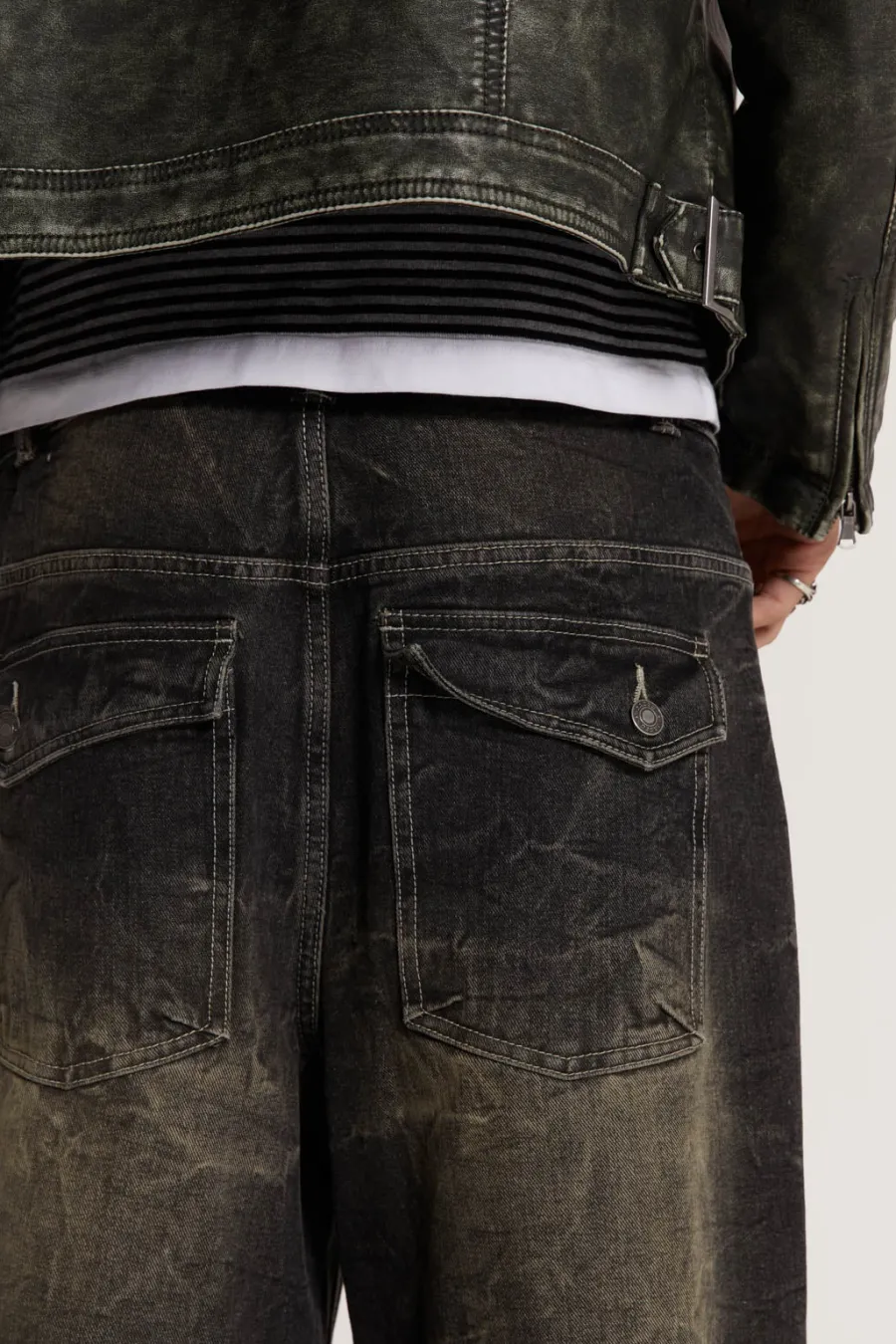 Jaded London Jeans*Washed Black Razor Jean