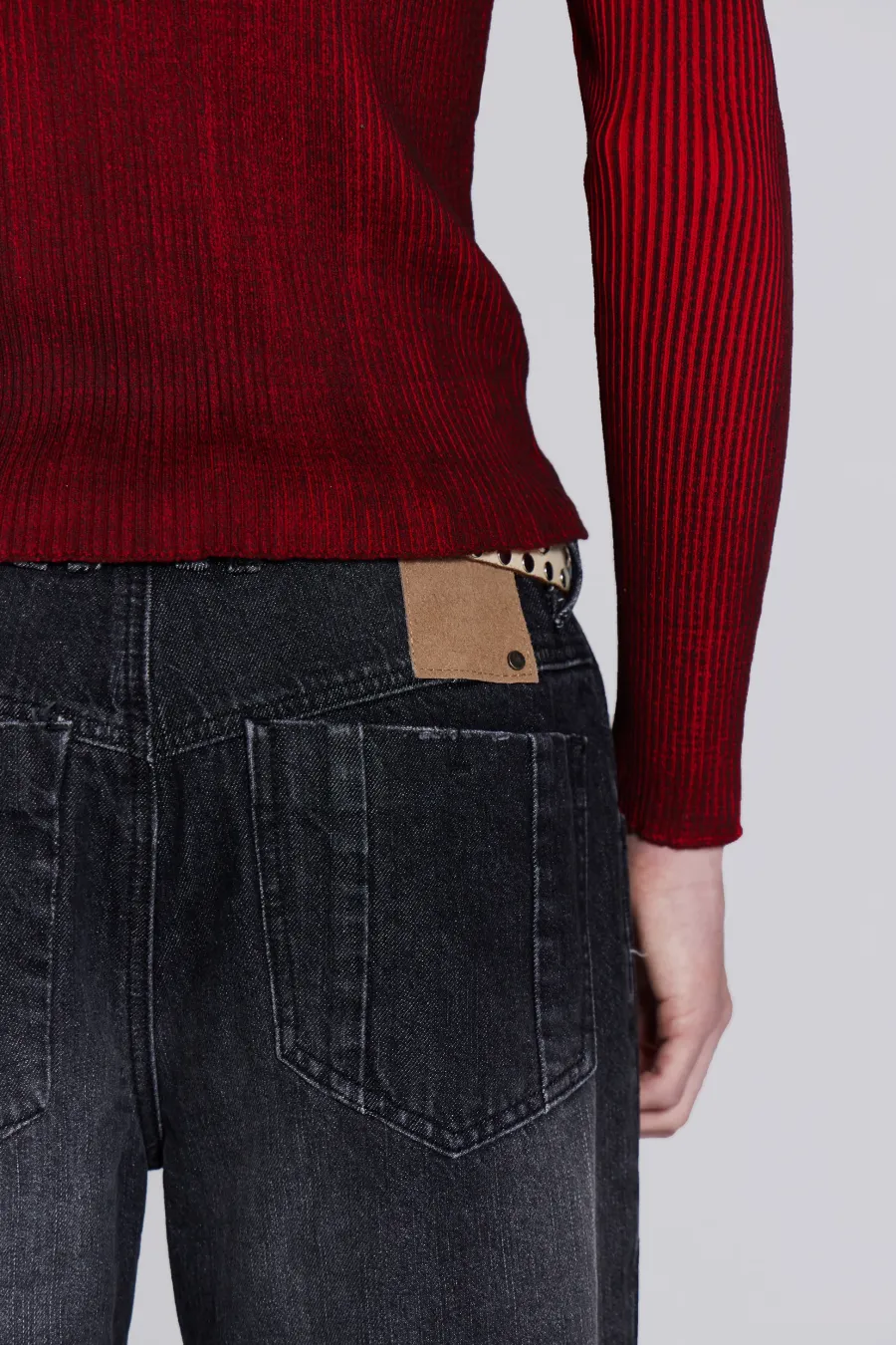 Jaded London Slim/Straight Jeans*Washed Black Reed Jeans