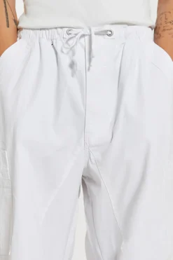 Jaded London Parachute Pants*White Parachute Cargo Pants