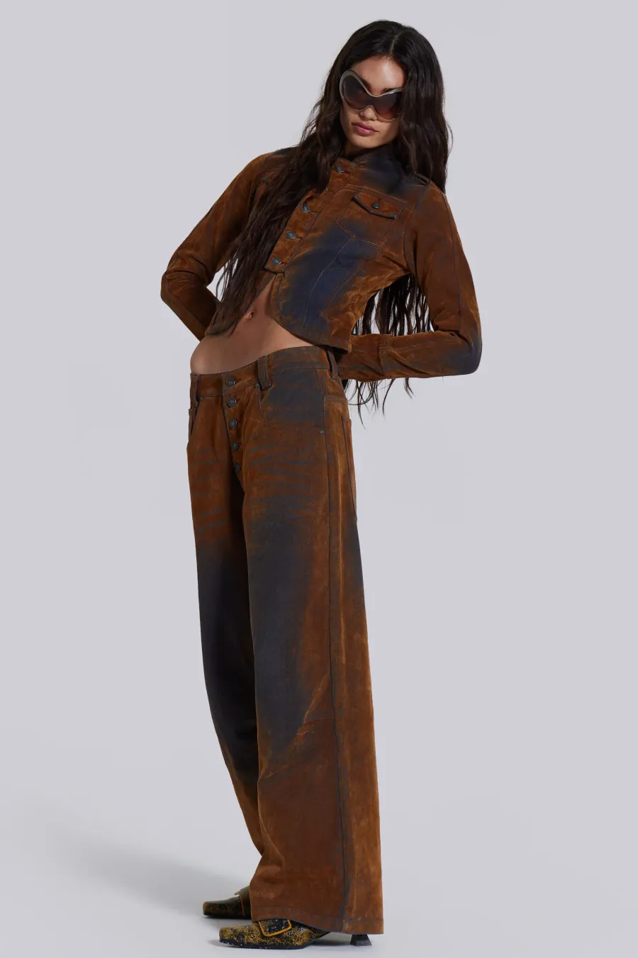 Jaded London *Zebe Velvet Touch Jeans
