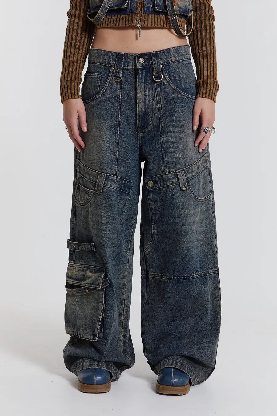 Jaded London *Zenith Double Layer Seam Colossus Baggy Jeans