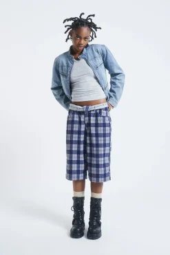 Jaded London Trousers*Zeppelin Checked Jumbo Shorts
