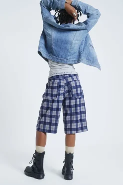Jaded London Trousers*Zeppelin Checked Jumbo Shorts