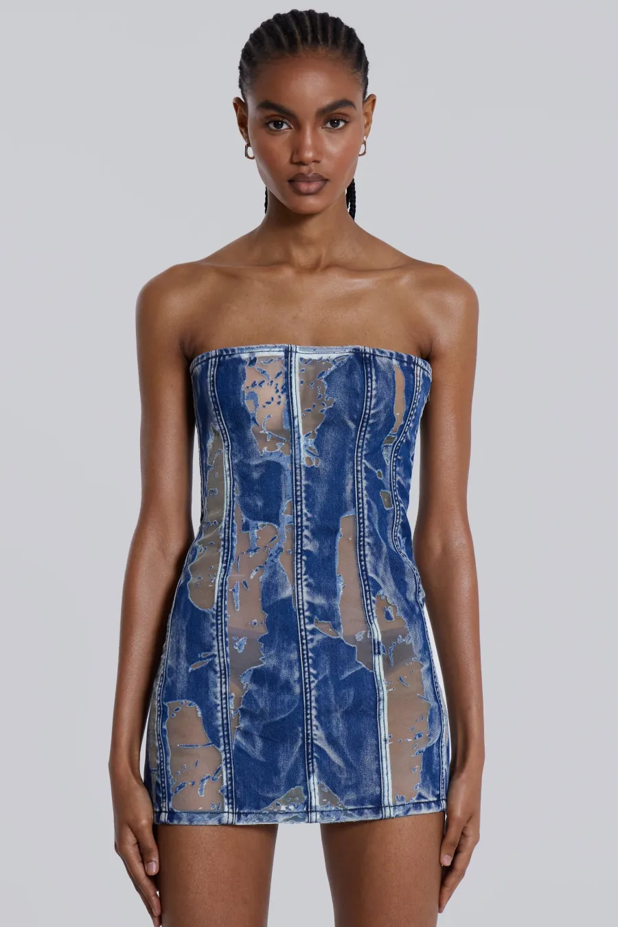 Jaded London Mini Dresses*Zion Denim Corset Mini Dress